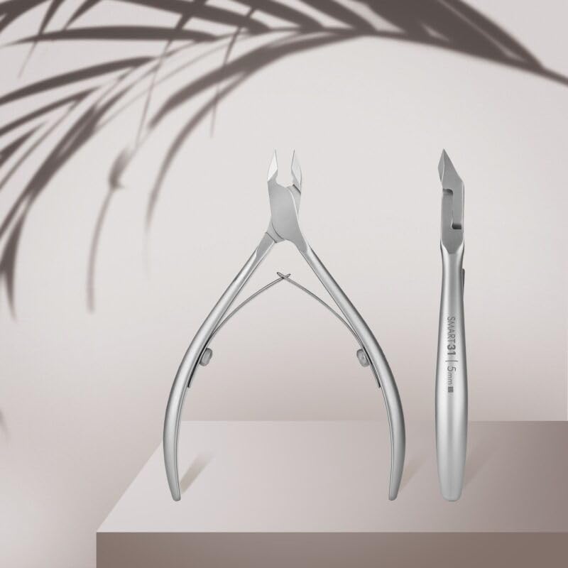 Staleks Pro SMART 31 Cuticle Nippers – 5mm Blade Cuticle Trimmer – Sharp & Durable Stainless Steel – Professional Manicure Tool 5 mm