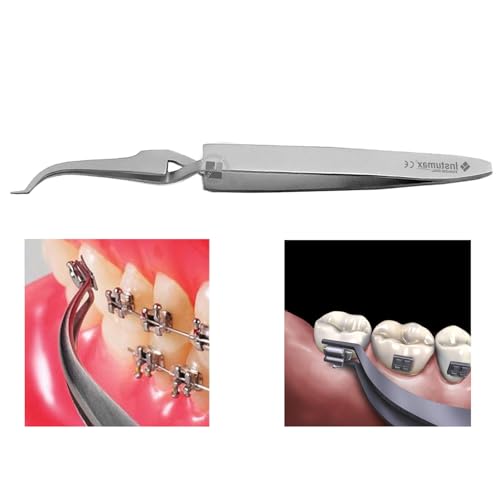 Orthodontic Buccal Tube Tweezers Set 5-Piece with Positioner | Premium Stainless Steel Bracket Placement Tools | Precise Orthodontic Instrument for Accurate Tube & Bracket Positioning