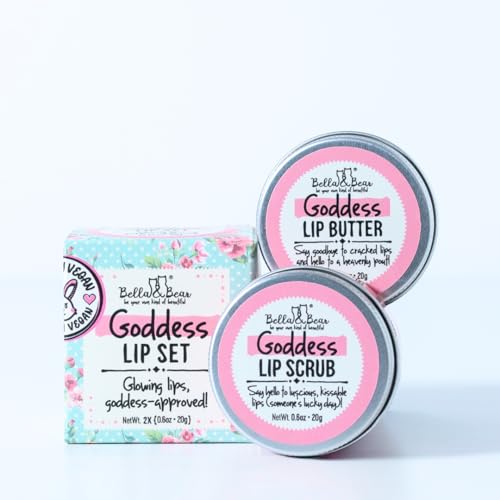 Bella & Bear Goddess Lip Scrub & Lip Butter Set