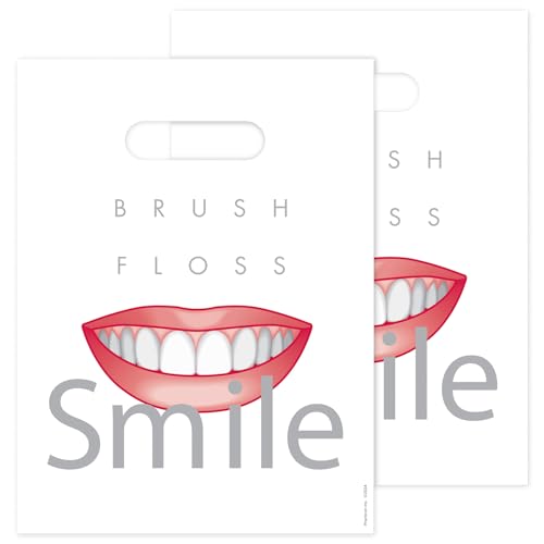 Brush Floss C Patient Care Bag, 9" x 12", Pack of 100 9" x 12"
