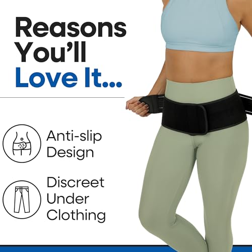 ARMSTRONG AMERICA SI Belt Sacroiliac Belt for Women and Men - SI Joint Belt, Sciatica Brace and Trochanteric Belt - Hip Support Brace for Pelvic Stability and Lower Back Support (XL 44"-53") XL (Hips 44" to 53")