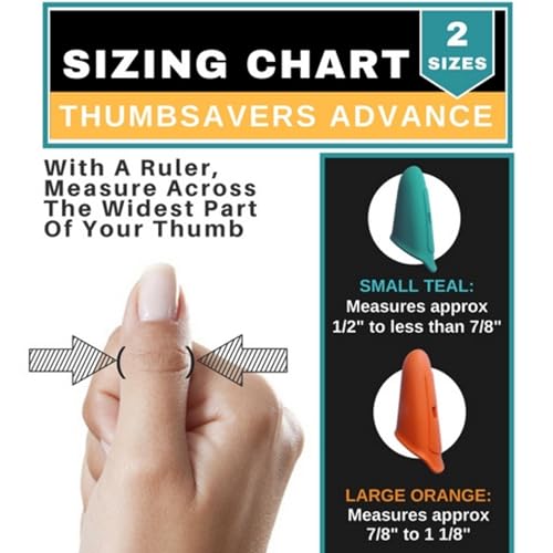 Thumbsavers Advance Massage Tool for Deep Tissue and Trigger Point Massage – Joint Support for Massage Therapists, Chiropractors and Physical Therapists – Hand Protection Aid (Large (Set of 2)) Large (Set of 2)