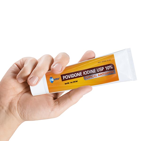 Globe (4 Pack Povidone Iodine 10% First Aid Ointment 1 Oz