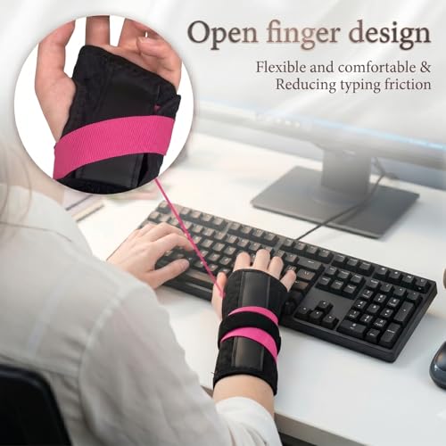 Carpal Tunnel Wrist Brace Right Hand, Ergonomic Hand Brace for Carpal Tunnel, Daytime Wrist Braces Adjustable Support, Suitable for Daily Life, Exercise, and Work(Left) Left