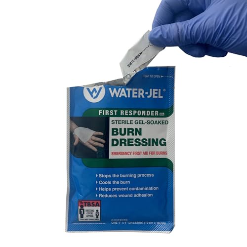 Water Jel Burn Dressing, Sterile, 4" x 4" 4" x 4"
