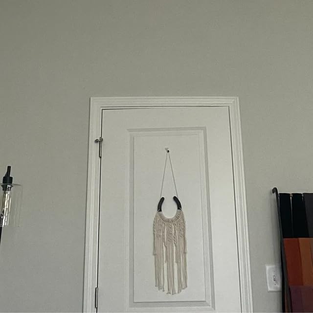 Dielianyi Equestrian Macrame Wall Hanging Equestrian wall art Handmade macrame decor Equestrian-inspired wall hanging horse lover decor (White) White - BeesActive Australia