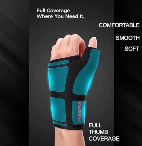 Wrist and Thumb Sleeve [One Size] Hot/Cold Wrap for Ice Pack |Fit for Either Hand Hot & Cold Therapy |Reusable Gel Glove for Injuries, Carpal Tunnel, Arthritis |Healthcare Hot & Cold Therapies