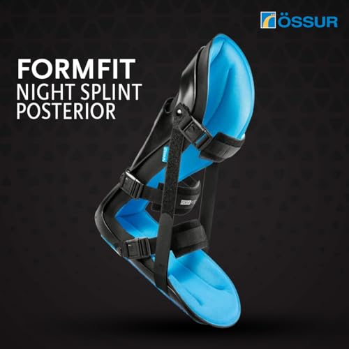 Össur Formfit Night Splint Posterior for Plantar Fasciitis Relief - Adjustable Night Brace for Heel Pain, Achilles Tendonitis & Foot Arch Pain - Breathable Orthopedic Sleep Support with Adjustable Dorsiflexion - Medium