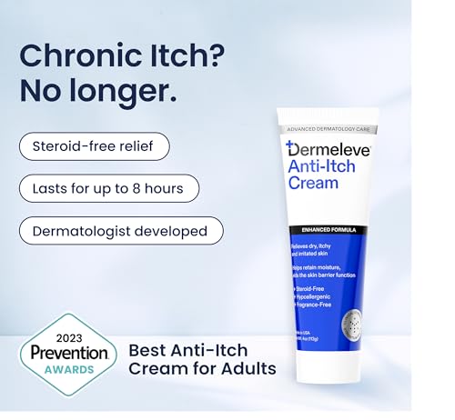 Dermeleve Dermatologist Recommended Steroid Free Anti-Itch Cream, 4oz 1 Ct. 1 Pack