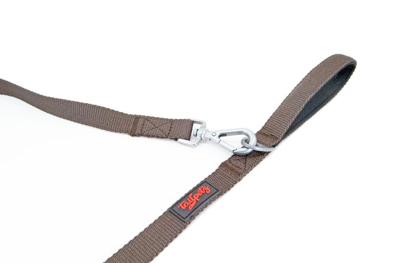 Tailpetz Basic Match Pet Leash 4,58ft Long for Small and Medium Breed Dogs and Cats (Medium, Brown) - BeesActive Australia