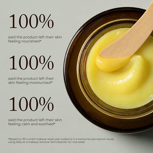 True Botanicals Ginger Turmeric Cleansing Balm | Natural Hydrating Facial Cleanser + Makeup Remover for Dry & Sensitive Skin | Nourishing Oil Cleanser with Ceramides & Antioxidants | Vegan | 3.4 fl oz