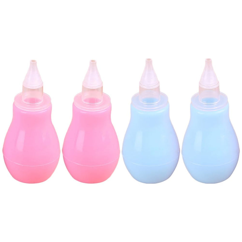 ibasenice 4-Pack with Soft Spout for Mucus Removal and Congestion Relief Portable Cleaner for Newborns and Infants