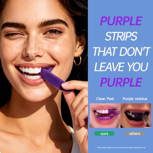 Dr.DreamWhite Purple Teeth Whitening Strips Pap & mHAP, 3-Pack (21 Uses) 14 Count (Pack of 3)