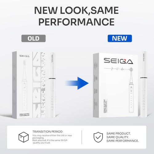 SEIGA Sonic Electric Toothbrush for Adults, Rechargeable Travel