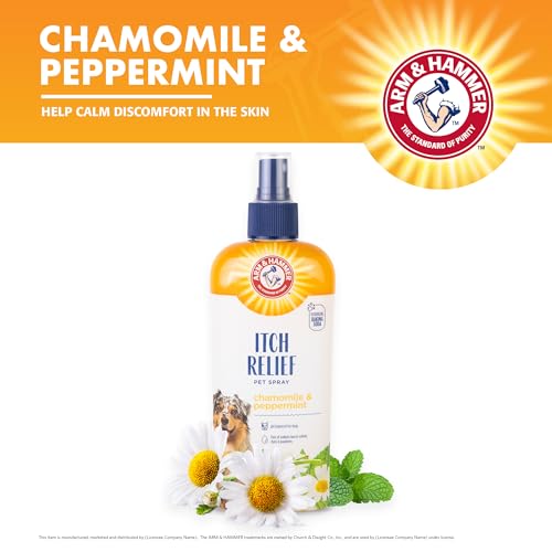 Arm & Hammer Dog Itch Relief Spray, Chamomile & Peppermint, 8 Fl Oz 8 Fl Oz (Pack of 1)