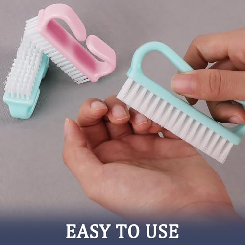 10 Pack Handle Nail Brush, Hand and Toe Nail Care Kit with Deep Cleaning Brushes, Scrubbing Tool Kit for Men and Women
