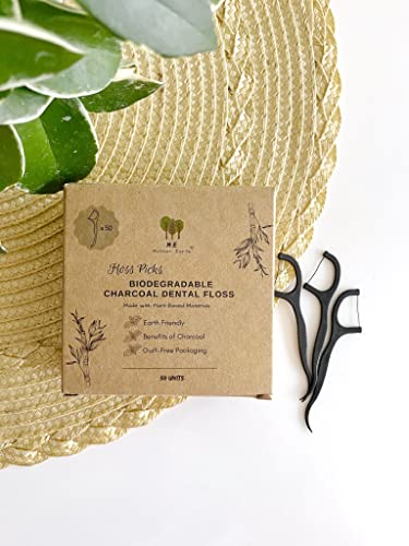 Refillable Bamboo Container and Dental Floss Picks Bundle!