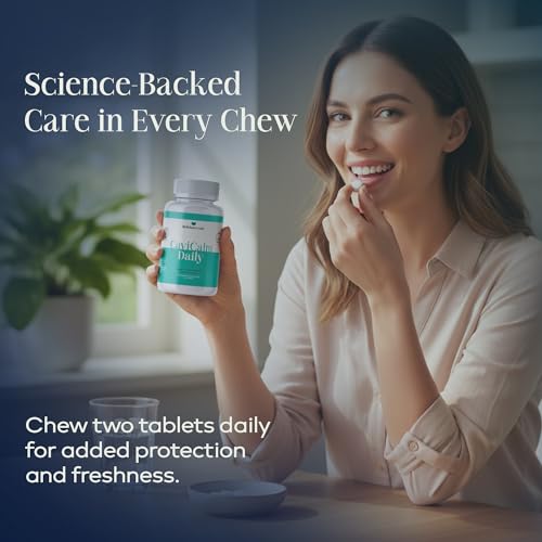 Cavity Protection Chewable Tablets for Healthy Teeth & Gums, 60 Count