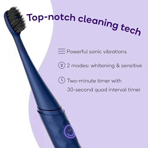 Burst Curve Sonic Electric Toothbrush for Adults (Cobalt Blue) Cobalt Blue