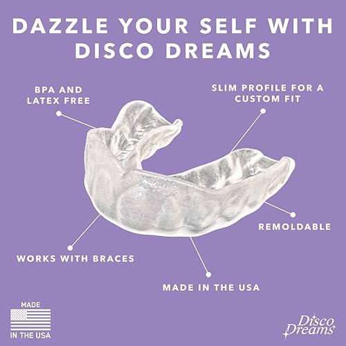 Disco Dreams 2 Pack Customizable Night Guard - Protection from Teeth Grinding, At Home Fitting Experience for Nighttime Teeth Grinding & Clenching (Adult, Clear)