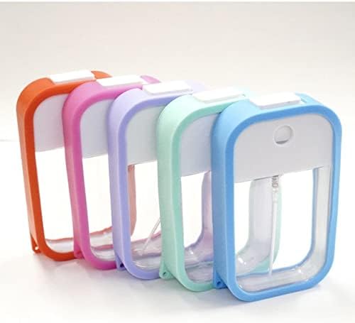 Card Spray Case with Silicone Case, 1.6 fl oz (45 ml), Purple, White, Pastel, Colorful, Card Shape, Alcohol, Disinfectant, Disinfectant, Bottle, Ethanol, Mist Spraying, Portable, Refill Container, - BeesActive Australia