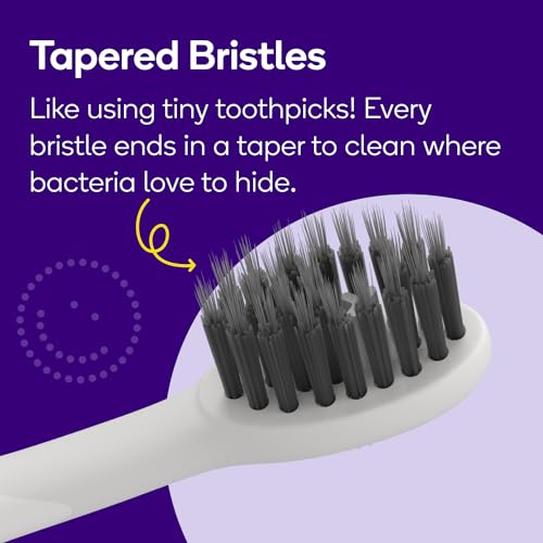 BURST Pro Sonic Electric Toothbrush Genuine Replacement Heads (White/3 Pack) | Soft Bristles for Deep Clean, Stain & Plaque Removal White