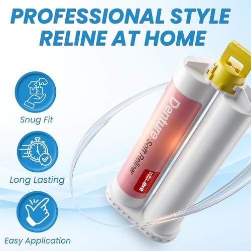 E&E Soft Reline Refill – 50ml Cartridge | Long-Lasting Silicone Cushion | Easy DIY Application | Comfortable Fit for Daily Wear
