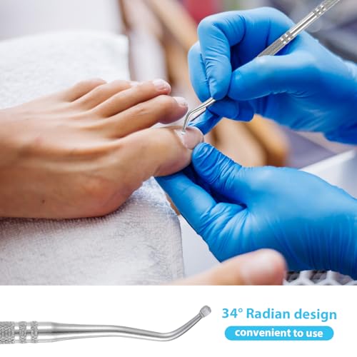 3 Pcs Pedicure Tools for Feet Ingrown Toenail File and Lifters Upgraded Professional Ingrown Toenail Treatment Double Head Nail Cleaning Tools Under Sidewall Cleaner Pain Relief Accessories