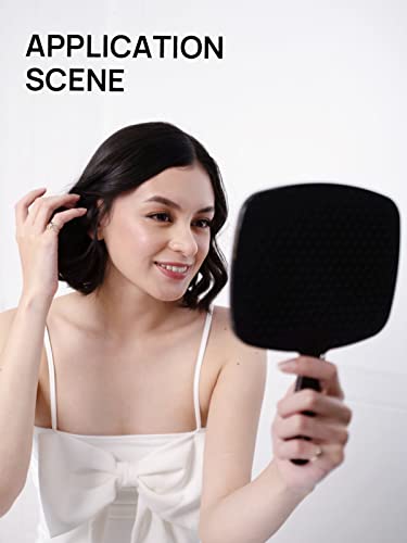 OMIRO Hand Mirror, Handheld Mirror with Handle, 9.2" L x 6.6" W,Pack of 3 9.6"L x 6.3"W - Pack of 3