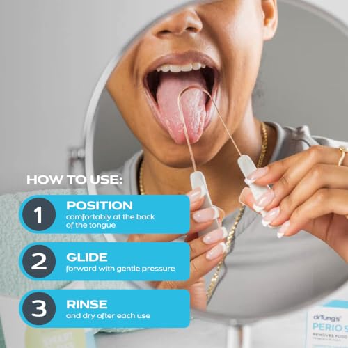 DrTung's Copper Tongue Scraper - Adults & Kids Solid Copper - 2 Pack 1 Count (Pack of 2)