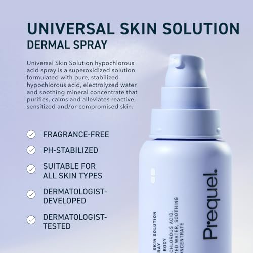 Prequel Skin Hypochlorous Acid Spray - HOCL Facial Mist Minerals 4oz 4 Fl Oz (Pack of 1)