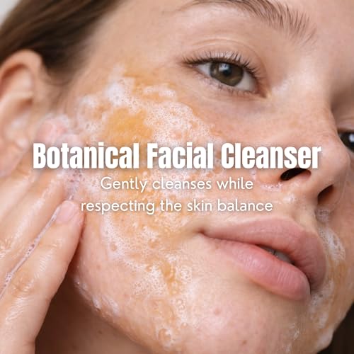 Bel Lab Gentle Face Cleanser – Sulfate Free Botanical Gel Cleanser with 26 Plant Extracts, Vitamin C & Organic Seaweed – Daily Facial Wash – 8.5 fl oz