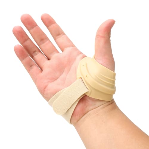 Drfeify Thumb Support Brace, CMC Thumb Brace Silicone Thumb Brace Thumb Support Stabilizer for Joint Tendonitis M Skin color