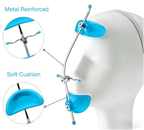 Sino Dental Orthodontic Multi-Adjustable Face Mask High-Pull Reverse Facemask (Blue)