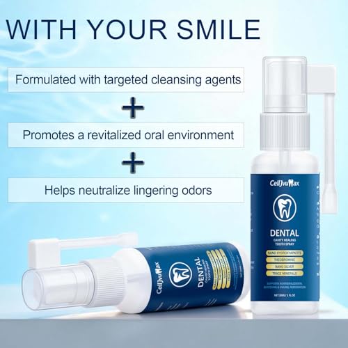 Enamel Care Mouth Spray, Alcohol-Free with Fluoride and Zinc, Fights Bad Breath and Strengthens Teeth, for Daily Freshness and Oral Care (02) 2