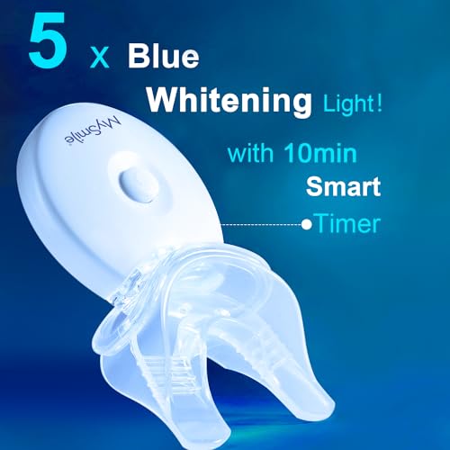 MySmile Non-Sensitive Teeth Whitening Accelerator Light with Teeth Whitening Gel Pen Refill Pack, 3 Non-Sensitive Teeth Whitening Pen, Teeth Whitener Tooth Whitening Gel with for Home, 10 min Fast Res