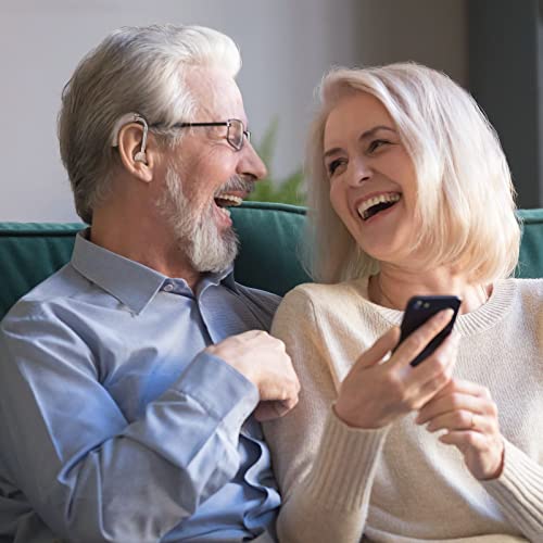 Hearing Aids for Seniors Rechargeable with Noise Canceling, Hearing Amplifier for Adults, Sound Amplifier for Hearing Loss - in Ear - with Volume Control charging cable