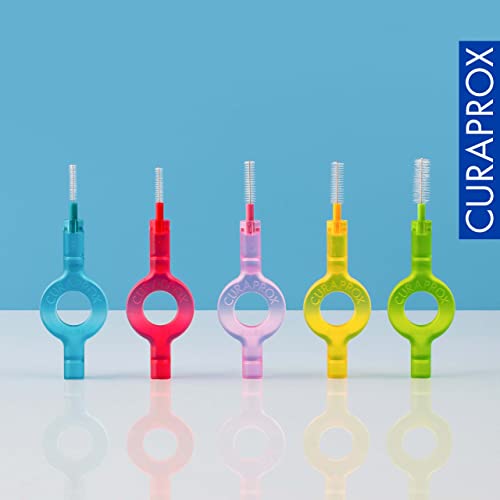 Curaprox Interdental Brushes CPS 011 Prime Refill, Pack of 8, Green, 1.1 mm Diameter, 5 mm Efficiency, Refill Pack, Without Holder
