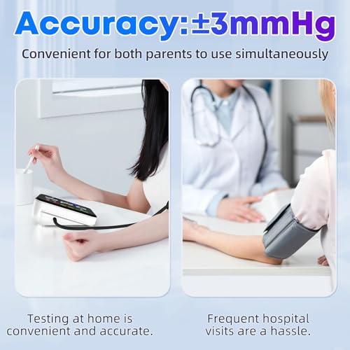 GUAEVER Blood Pressure Monitor Rechargeable Upper Arm, Large Screen, Black