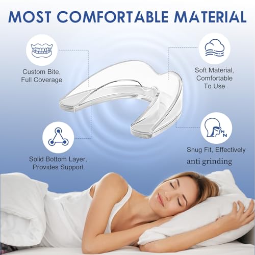 Anti Grinding Guard for Clenching Teeth at Night, Teeth Grinding Mouthguards for Sleeping, Mouth Guard for Grinding Teeth at Night, Night Guards for Teeth Grinding for Adults
