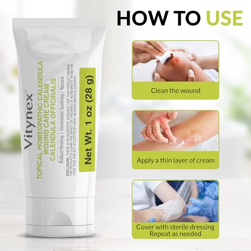 Calendula Burn Cream, Healing Ointment for Skin & Wound Care, 1 oz