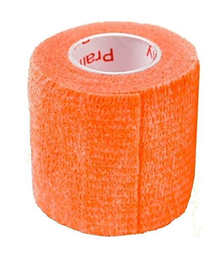 Vet Tape (Orange) (2 Pack) (2 Inch x 15 feet) Self Adhesive Adherent Adhering Cohesive Flex Self Stick Bandage Grip Roll Dog Cat Pet Horse - BeesActive Australia