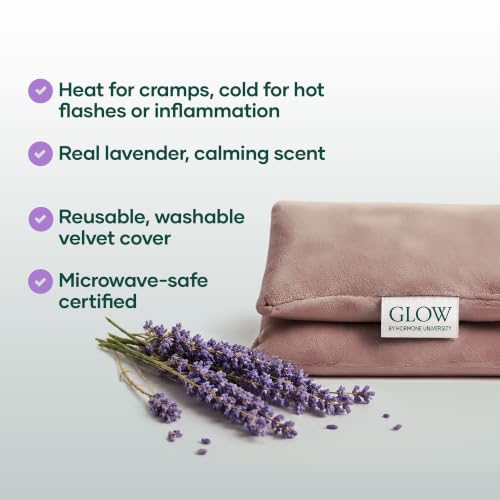 Microwavable Heating Pad for Hot/Cold Therapy By Glow by Hormone University