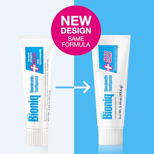 Bioniq Plus Moist Gums 20% Hydroxyapatite Toothpaste 3.44 Ounce (Pack of 3)