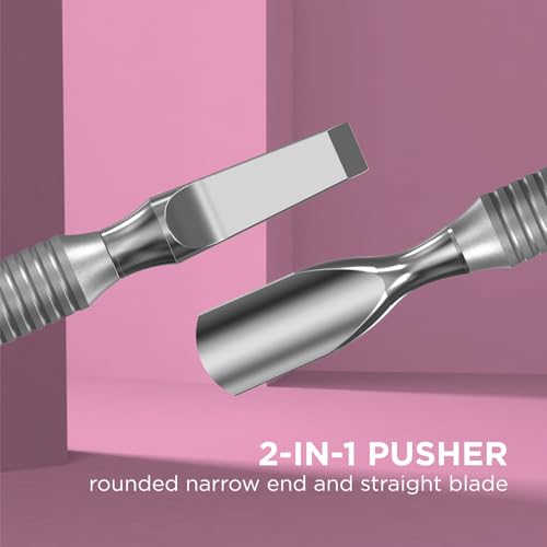 STALEKS BEAUTY & CARE Cuticle Pusher, Rounded & Straight Blade 123 mm