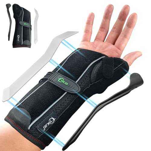 Wrist Brace with Thumb Support (Black, One Size, Right Hand)