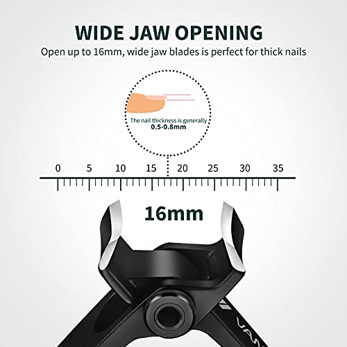 Toenail Clippers for Seniors Thick Toenails, Nail Clippers with Catcher for Men