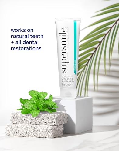 Supersmile Original Mint Whitening Toothpaste, 4.2 Oz, Calprox® + Fluoride 4.2 Ounce (Pack of 1)