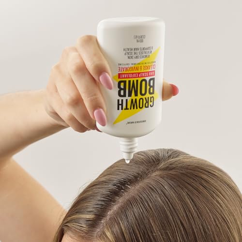 Growth Bomb AHA Scalp Exfoliant, Scalp Serum Treatment - 100 mL 3.3 Count (Pack of 1)