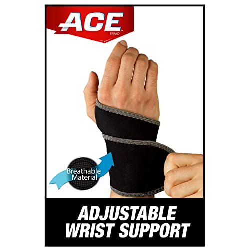 Ace+ Adjustable Wrist Support, Adjustable, Provides Support & Compression to Arthritic and Painful Wrist Joints (Pack of 2)